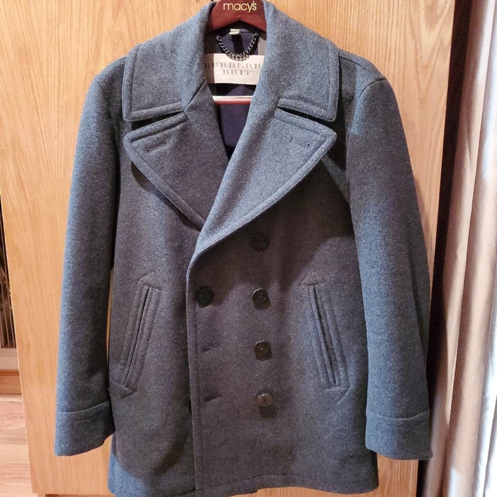 Gray Burberry Wool jacket